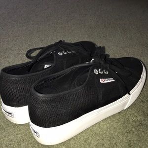 Black Superga Shoes